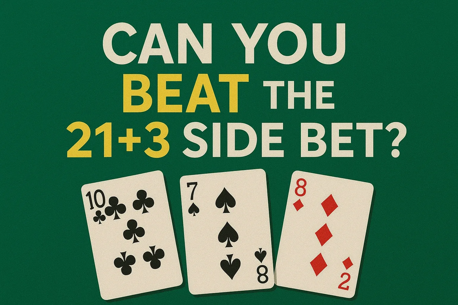 Can You Beat the 21+3 Side Bet