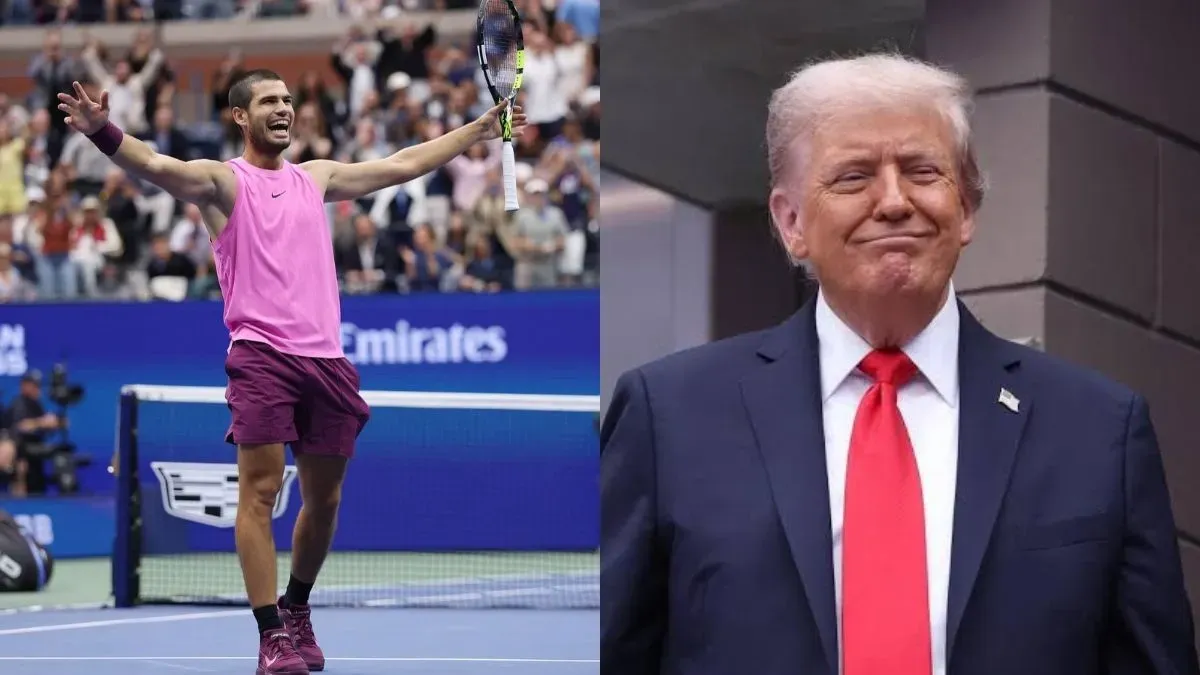 trump at us open