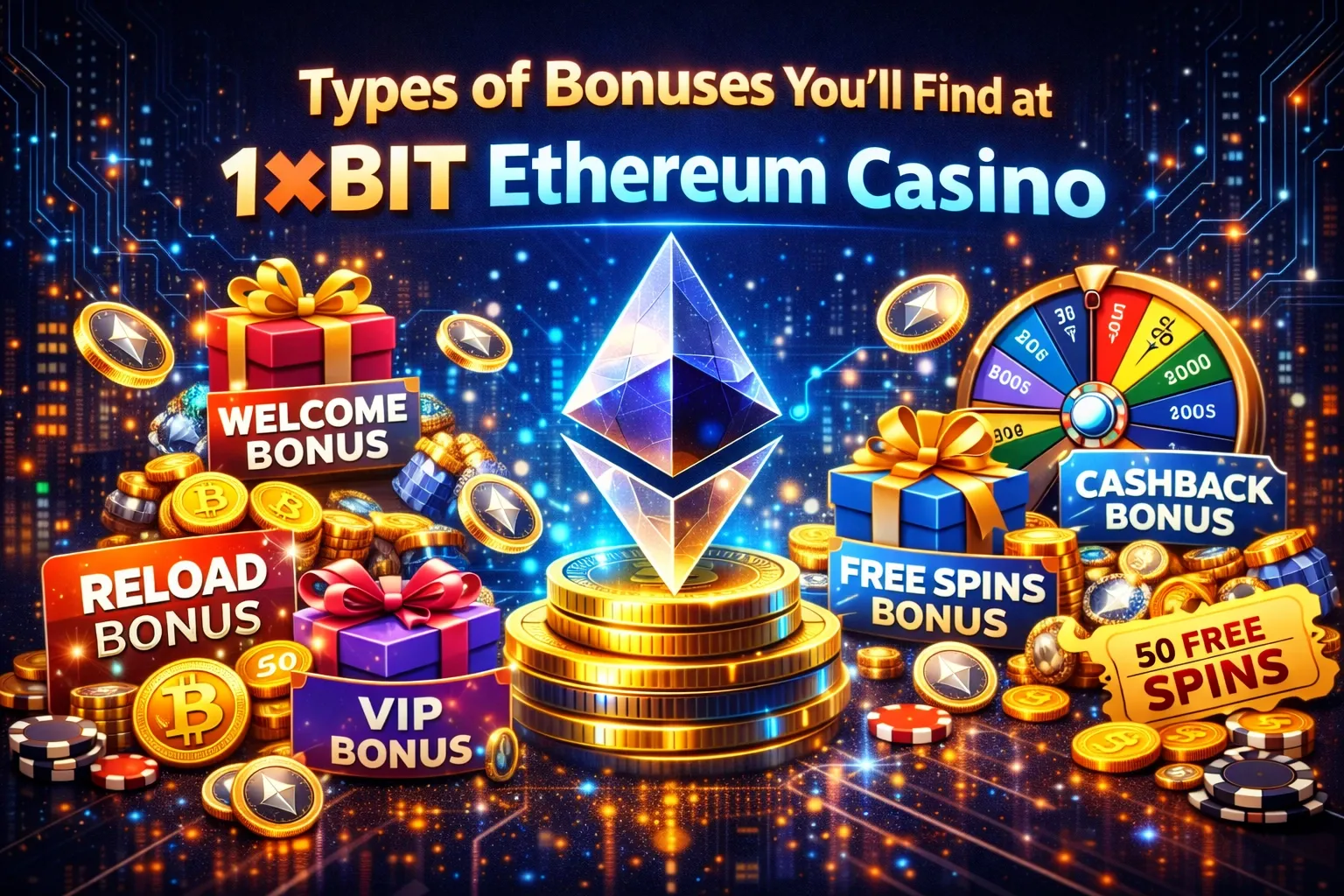 Types of Bonuses You’ll Find at 1XBIT Ethereum Casino